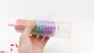Satisfying Video | DIY How To Make Rainbow Syringe from Kinetic Sand Cutting ASMR | Zon Zon