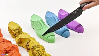 Satisfying Video | How To Make Big Shoes from Kinetic Sand ASMR | Zon Zon