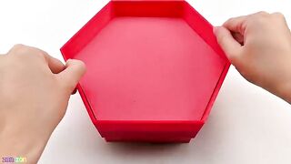 Satisfying Video | How To Make Kinetic Sand Large Hexagonal Cake Cutting ASMR | Zon Zon