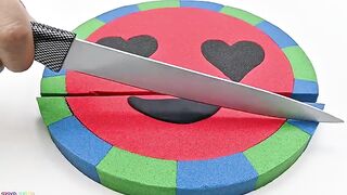 Satisfying Video | How To Make Cake Has Heart Filling with Kinetic Sand Cutting ASMR | Zon Zon