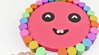 Satisfying Video | How To Make Funny Cake with Kinetic Sand Cutting ASMR | Zon Zon