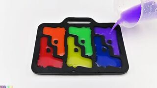 Satisfying Video l How To Make Rainbow Jelly Gun Cutting ASMR | Zon Zon