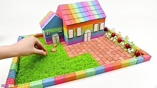 How To Build Garden Villas has Tree, Car from Kinetic Sand | Satisfying Video