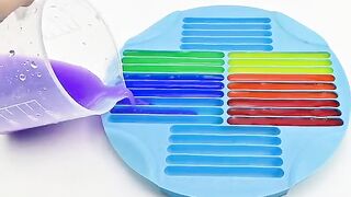 Satisfying Video l How To Make Rainbow Jelly Pudding Sticks Cutting ASMR #50 Zon Zon