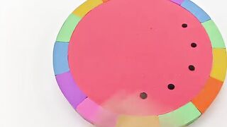 Satisfying Video l Kinetic Sand Rainbow Pizza Cake Cutting ASMR #48 Zon Zon