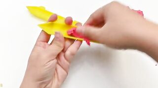 Satisfying Video l How To Make Kinetic Sand Rainbow Pencil Cutting ASMR #45 Zon Zon