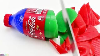 Satisfying Video l How To Make Jelly Coca Cola Bottle Cutting ASMR #43 Zon Zon