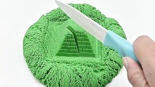 Satisfying Video l Making Kinetic Sand 5 Tier Watermelon Cake Cutting ASMR #16 Zon Zon (No Music)