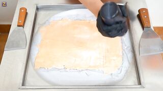 ASMR - Chili Sauce Vs Cooking Oil Ice Cream Rolls | How to make Ice Cream out of Chili Sauce
