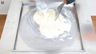 ASMR - Durian Ice Cream Rolls | How to make Ice Cream out of Durian