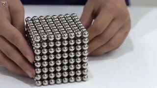 Monster Magnets VS Giant Magnetic Balls CUBE in Slow Motion - 100% Magnet satisfaction ASMR