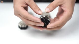 Monster Magnets VS Giant Magnetic Balls CUBE in Slow Motion - 100% Magnet satisfaction ASMR