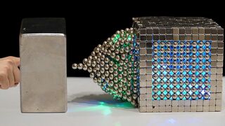 Magnetic Balls ( Led Light ) VS Monster Magnets in Slow Motion