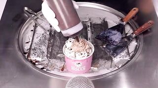 Milka & Oreo Ice Cream Rolls | ASMR