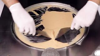 Mango PEPSI - Ice Cream Rolls | how to make Pepsi Cola to Ice Cream - fast tapping & scratching ASMR