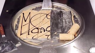Mango PEPSI - Ice Cream Rolls | how to make Pepsi Cola to Ice Cream - fast tapping & scratching ASMR