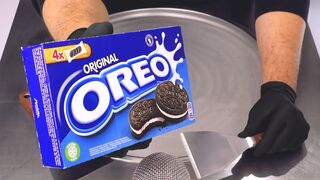 REWIND Ice Cream Rolls | how to make a Cup of Ice Cream to OREO Cookies - satisfying wind back ASMR
