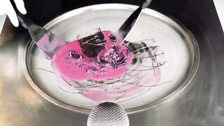 ASMR | mini OREO Ice Cream Rolls - satisfying Cookie Crushing and scratching Tingles & Triggers