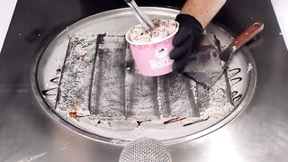 Back & Forth - Ice Cream Rolls with Oreo double Creme Cookies | oddly satisfying ASMR / Rewind (4k)