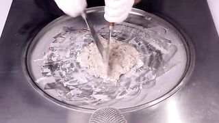TWIX - how to make Chocolate Bar & Caramel Ice Cream | sweet & relaxing Ice Cream Rolls ASMR Recipe