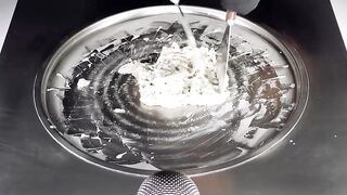 How to make frozen Yogurt Ice Cream Rolls with Oreo Daim & Smarties Chocolate Flavour - ASMR Recipe
