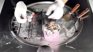 Crispy Kinder Schoko Bons - Ice Cream Rolls | crinkling ASMR Sounds with Kinder Chocolate Choco Bons