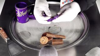 Cadbury Ice Cream Rolls with Dairy Milk Chocolate, Cookies Curly Wurly, hot Chocolate & more - ASMR
