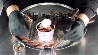 ASMR - Koala Ice Cream Rolls | Chocolate filled Cookies become fried Ice Cream - Lotte Koala's March