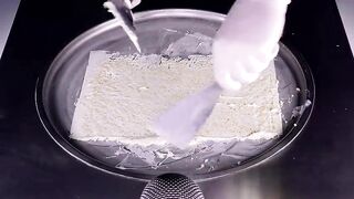 Sushi flavored Potato Chips become Ice Cream Rolls | fast ASMR with crinkle and crackle Triggers 날치알