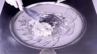 ASMR - TOBLERONE Ice Cream Rolls | we make Chocolate & Coconut to rolled fried Ice Cream - fast ASMR
