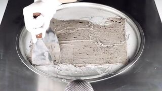 Giant OREO Ice Cream | making a huge Sandwich Cookie to Ice Cream Rolls | ASMR Food Transformation