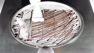 Giant OREO Ice Cream | making a huge Sandwich Cookie to Ice Cream Rolls | ASMR Food Transformation