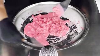 Food Art - making Watermelon Popsicles to Ice Cream | Food Transformation - ASMR Ice Cream Rolls 芋泥