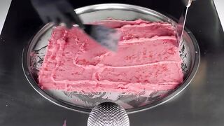 Food Art - making Watermelon Popsicles to Ice Cream | Food Transformation - ASMR Ice Cream Rolls 芋泥