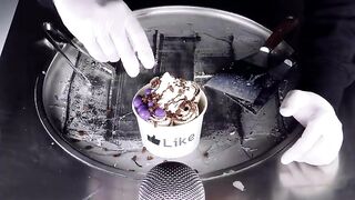 Cadbury Cookies Ice Cream Rolls | how to make Chocolate Chip Cookie to rolled fried Ice Cream - ASMR
