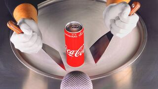 ASMR - Coca Cola Experiment | how to make Ice Cream out of Coca-Cola - fast ASMR Ice Cream Rolls