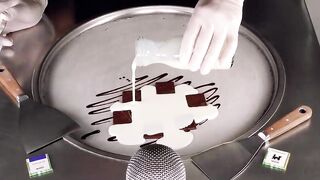MONOPOLY Ice Cream Rolls | satisfying Food Art & smashing and scratching Sounds - Board Game ASMR