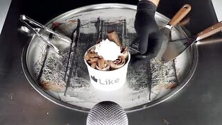 Nutella & Chili Ice Cream Rolls | extra HOT & spicy - fast and ASMR with tapping and scratching 남자