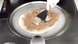 Cadbury Hot Chocolate Ice Cream Rolls | how to make Dairy Milk Ice Cream - ASMR tapping & scratching