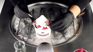ASMR - frozen Coca-Cola Ice Cream Rolls | how to make frozen Coca Cola to Ice Cream - Food Art ASMR