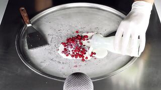 ASMR - Red Currants Ice Cream Rolls | relaxation Tingles & Triggers with fast rough aggressive Sound