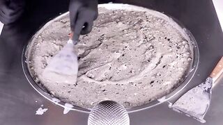 ASMR - OREO Ice Cream Rolls | oddly satisfying Tingles with Vanilla & Chocolate Cookie Ice Cream