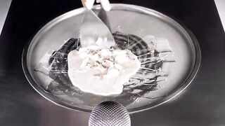 ASMR - Coconut Ice Cream Rolls | how to make Ice Cream out of fresh Coconuts - made by Food Artist