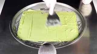 ASMR - 7up Lemon Ice Cream Rolls | how to make Lemonade to rolled fried Ice Cream - frozen beverage