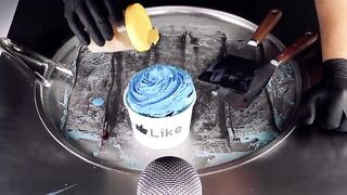 ASMR - Water Ice Cream Rolls | how to make Ice Cream out of Soda - satisfying tapping & scratching
