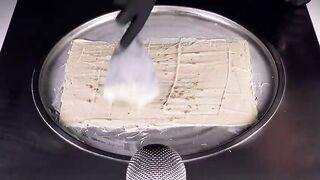 ASMR - Snickers White Ice Cream Rolls | we make Ice Cream to Ice Cream - satisfying Transformation
