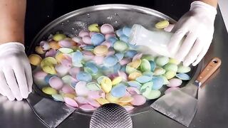 ASMR - Wafer Sweets Ice Cream Rolls | oddly satisfying Ear to Ear tapping and scratching Sounds / 4k