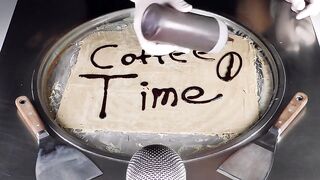 ASMR STARBUCKS Hack - Cuppuccino Ice Cream Rolls | how to make Coffee to rolled fried iced Ice Cream