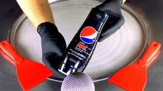ASMR - Pepsi MAX Ice Cream Rolls | how to make Pepsi Cola Ice Cream - oddly satisfying 4k Fooddesire