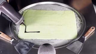ASMR - Mountain DEW Ice Cream Rolls | how to make an Energy Drink to Ice Cream - satisfying Tingles